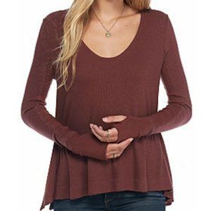 Free People - Malibu Scoopneck Thermal - Brown, M